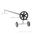 Aluminum Tube Pool Cover Reel Set for 18FT Inground Swimming Pools: Easy Solar Pool Cover Management Solution